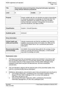 NZQA registered unit standard 27680 version 1  Page 1 of 5