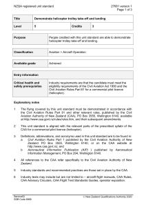 NZQA registered unit standard 27681 version 1  Page 1 of 3