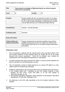 NZQA registered unit standard 26810 version 1  Page 1 of 4