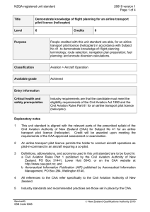 NZQA registered unit standard 26819 version 1  Page 1 of 4