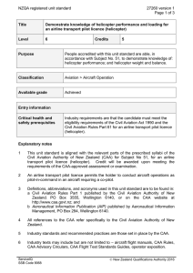 NZQA registered unit standard 27260 version 1  Page 1 of 3