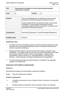 NZQA registered unit standard 28142 version 1  Page 1 of 4