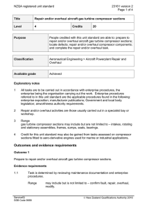 NZQA registered unit standard 23161 version 2  Page 1 of 4