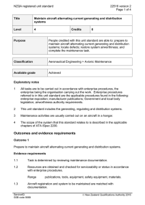 NZQA registered unit standard 22516 version 2  Page 1 of 4