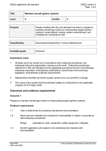 NZQA registered unit standard 22522 version 2  Page 1 of 4