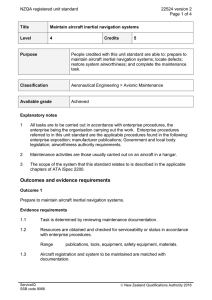 NZQA registered unit standard 22524 version 2  Page 1 of 4
