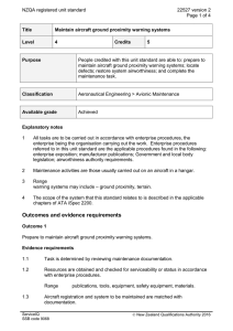 NZQA registered unit standard 22527 version 2  Page 1 of 4