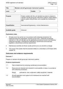 NZQA registered unit standard 22533 version 2  Page 1 of 4