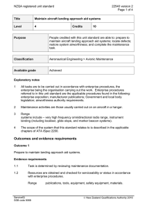NZQA registered unit standard 22540 version 2  Page 1 of 4