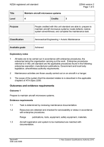 NZQA registered unit standard 22544 version 2  Page 1 of 4