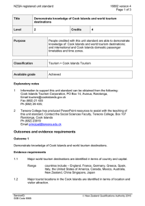 NZQA registered unit standard 16882 version 4  Page 1 of 3