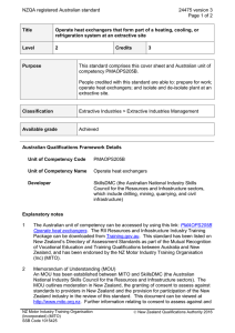 NZQA registered Australian standard 24475 version 3  Page 1 of 2