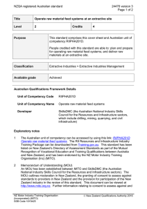 NZQA registered Australian standard 24476 version 3  Page 1 of 2