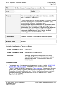 NZQA registered Australian standard 26752 version 2  Page 1 of 3
