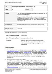 NZQA registered Australian standard 24470 version 3  Page 1 of 3
