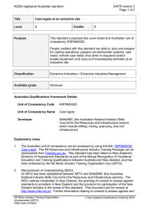 NZQA registered Australian standard 24478 version 3  Page 1 of 2