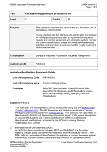 NZQA registered Australian standard 24484 version 3  Page 1 of 3
