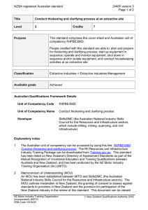 NZQA registered Australian standard 24485 version 3  Page 1 of 2