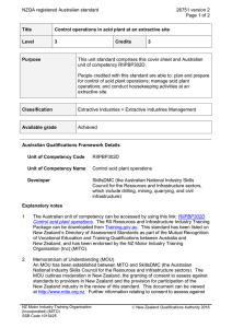 NZQA registered Australian standard 26751 version 2  Page 1 of 2