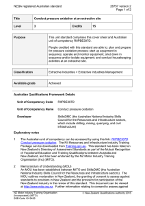 NZQA registered Australian standard 26757 version 2  Page 1 of 2