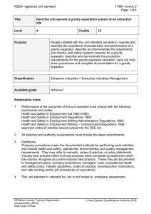 NZQA registered unit standard 17984 version 3  Page 1 of 4