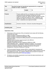 NZQA registered unit standard 20333 version 4  Page 1 of 3