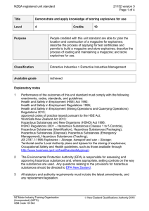 NZQA registered unit standard 21152 version 3  Page 1 of 4