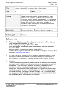 NZQA registered unit standard 25882 version 2  Page 1 of 4
