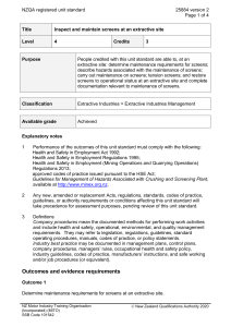 NZQA registered unit standard 25884 version 2  Page 1 of 4