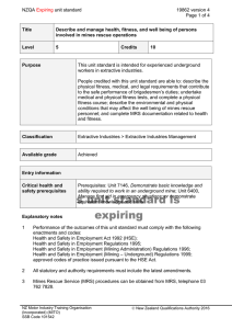 NZQA unit standard 19862 version 4