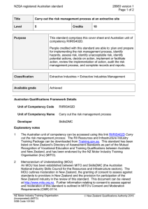 NZQA registered Australian standard 28983 version 1  Page 1 of 2