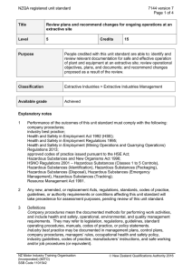 NZQA registered unit standard 7144 version 7  Page 1 of 4