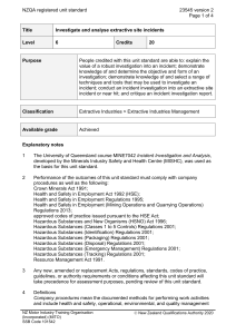NZQA registered unit standard 23545 version 2  Page 1 of 4
