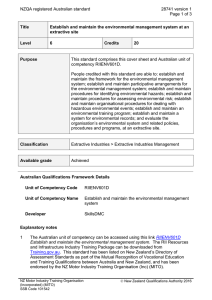NZQA registered Australian standard 28741 version 1  Page 1 of 3