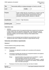 NZQA registered unit standard 21843 version 3  Page 1 of 3