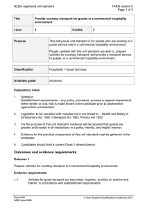 NZQA registered unit standard 14409 version 6  Page 1 of 3