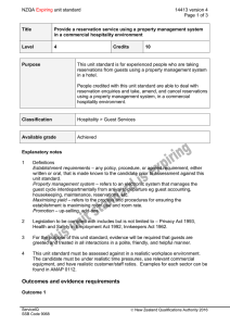 NZQA unit standard 14413 version 4