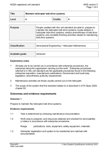 NZQA registered unit standard 4050 version 5  Page 1 of 4