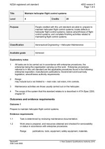 NZQA registered unit standard 4052 version 5  Page 1 of 4