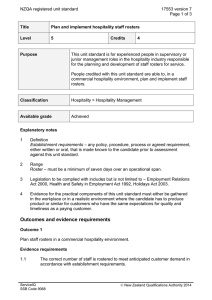 NZQA registered unit standard 17553 version 7  Page 1 of 3