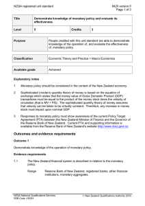 NZQA registered unit standard 8420 version 5  Page 1 of 3