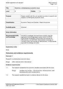 NZQA registered unit standard 8424 version 5  Page 1 of 3