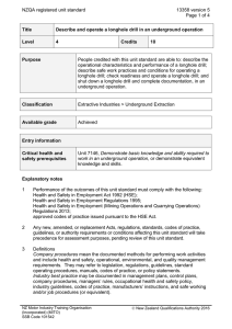 NZQA registered unit standard 13358 version 5  Page 1 of 4
