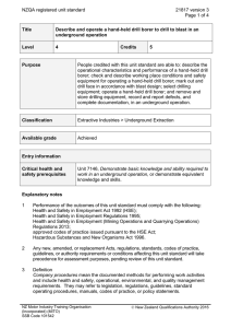 NZQA registered unit standard 21817 version 3  Page 1 of 4