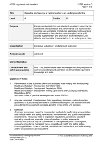 NZQA registered unit standard 21820 version 3  Page 1 of 5