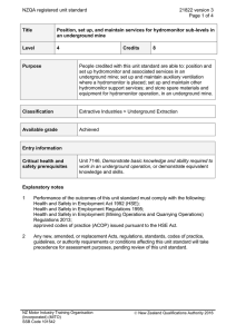 NZQA registered unit standard 21822 version 3  Page 1 of 4