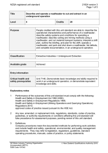 NZQA registered unit standard 21824 version 3  Page 1 of 5