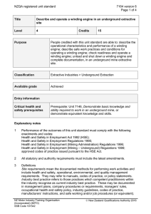 NZQA registered unit standard 7164 version 6  Page 1 of 4