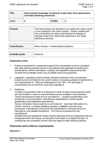 NZQA registered unit standard 21689 version 2  Page 1 of 3