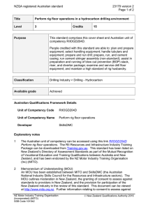 NZQA registered Australian standard 23179 version 2  Page 1 of 2